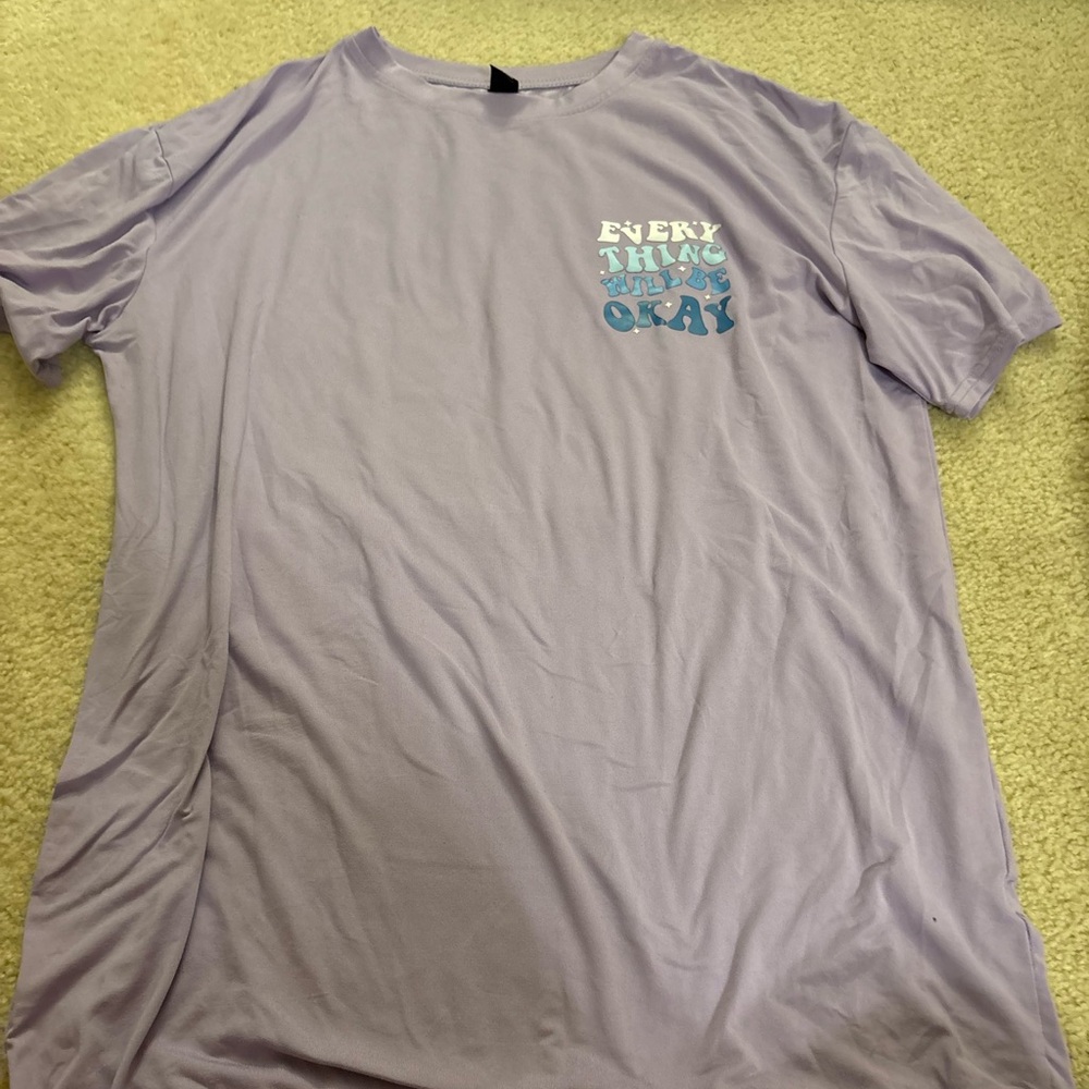 SHEIN Lavender Graphic Tee